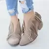 ankle boots fringe women