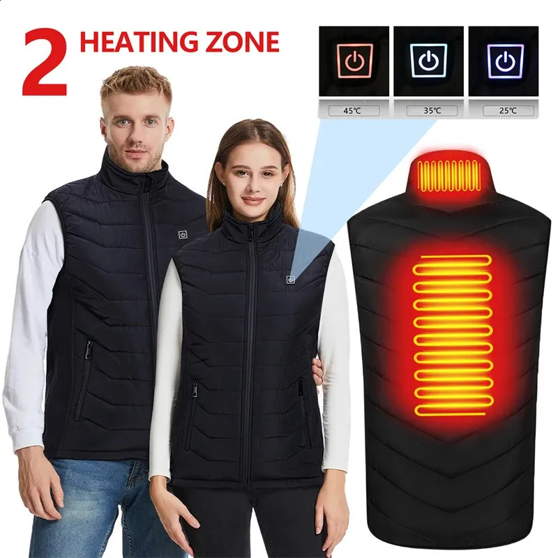 Herrenwesten 249 Bereiche Beheizte Weste Männer Frauen Elektrische Heizung USB-Ladejacke Thermische warme Daunenjacken 231109_voghion.com