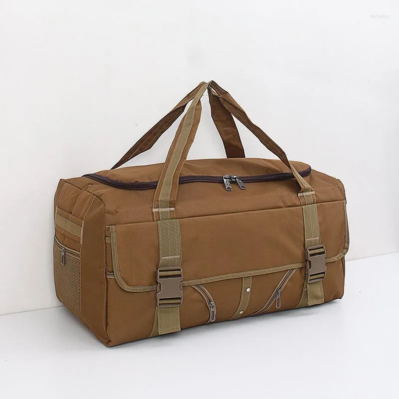 Duffel Bags Bag de bagagem à prova d'água de grande capacidade de lona portátil viagens de esportes ao ar livre masculinos de longa distância