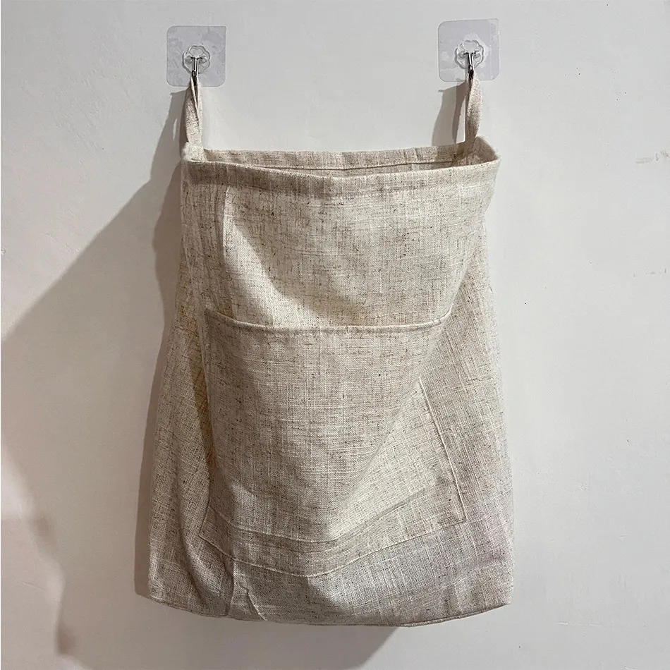 Laundry Bags Hanging Laundry Hamper Bag With Zipper Over The Door Clothes Toys and Sundries Storage Bags for Saving Space 231109
