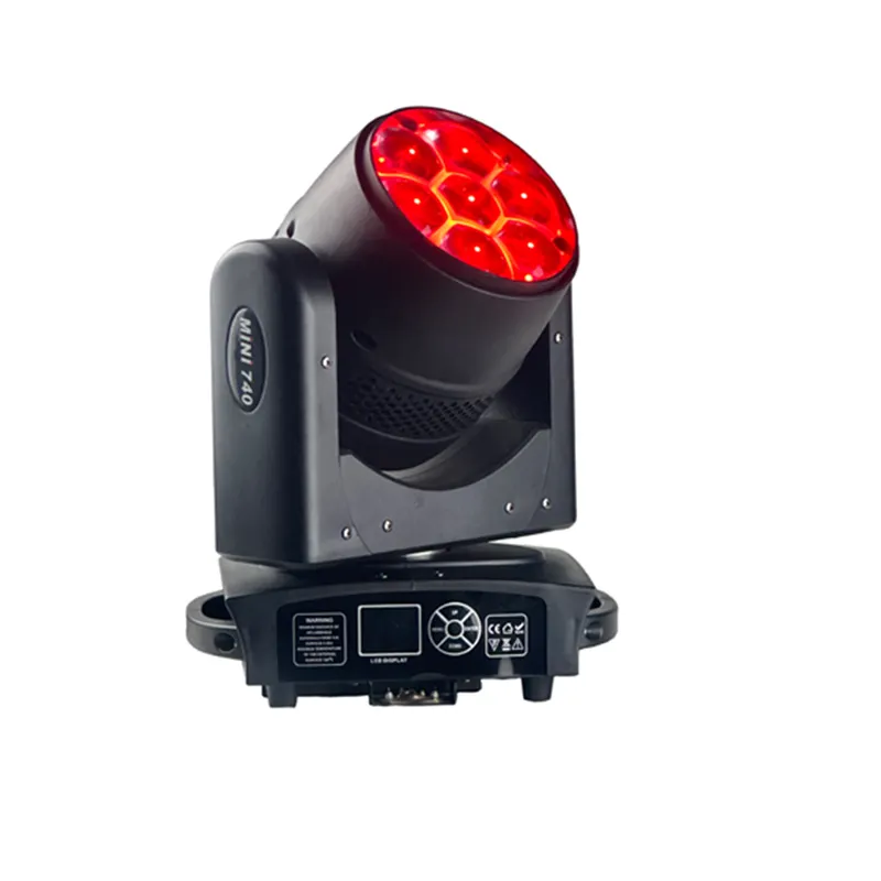 2 pezzi/lotto Bee Eye 740RGBW 4IN1 Zoom Led Moving Head Light