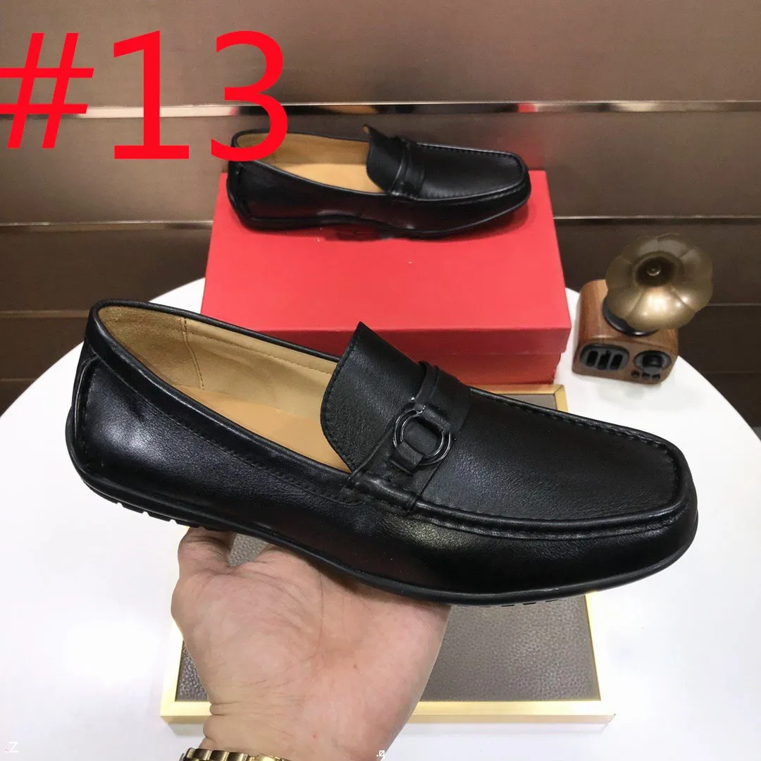 F3/21Model Penny Luxuos Sapatos Luxuosos Tamanho Big Tamanho 46 Couro Moccasins Sapatos casuais Sapatos de condução para homens deslizamentos ao ar livre em homens Sapatos preguiçosos