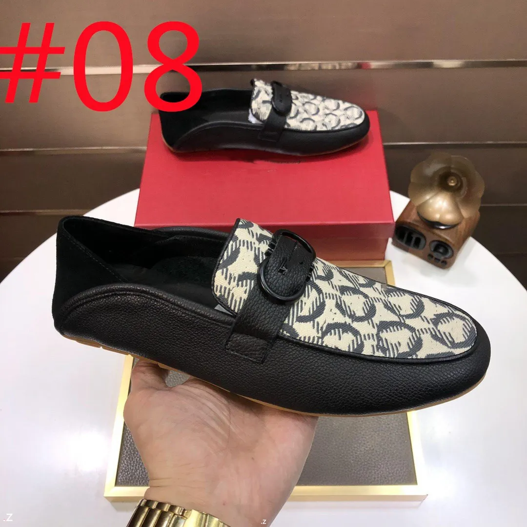 F5/Model 2023 Luxuriöse Brogue Herrenschuhe Mode Müßiggänger Bequeme Echtleder Herren Wohnungen Designer Herren Mokassins Schuhe Herren Große Größe Freizeitschuhe