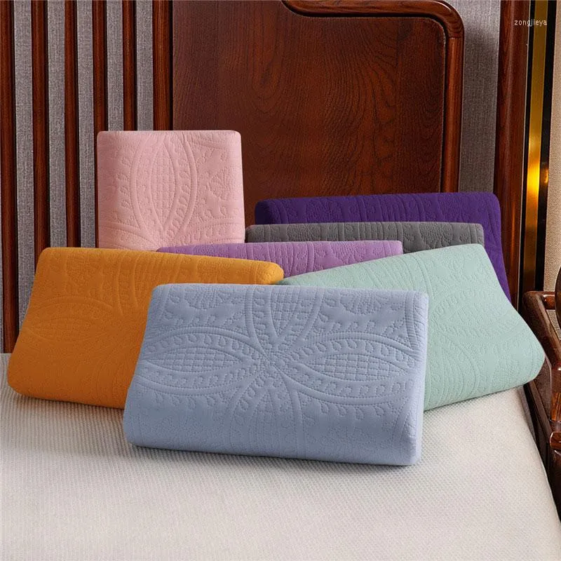 Taie d'oreiller Latex Cover 30 50Cm/40X60Cm Memory Foam Orthopedic Sleeping Protector Pillowslip Literie