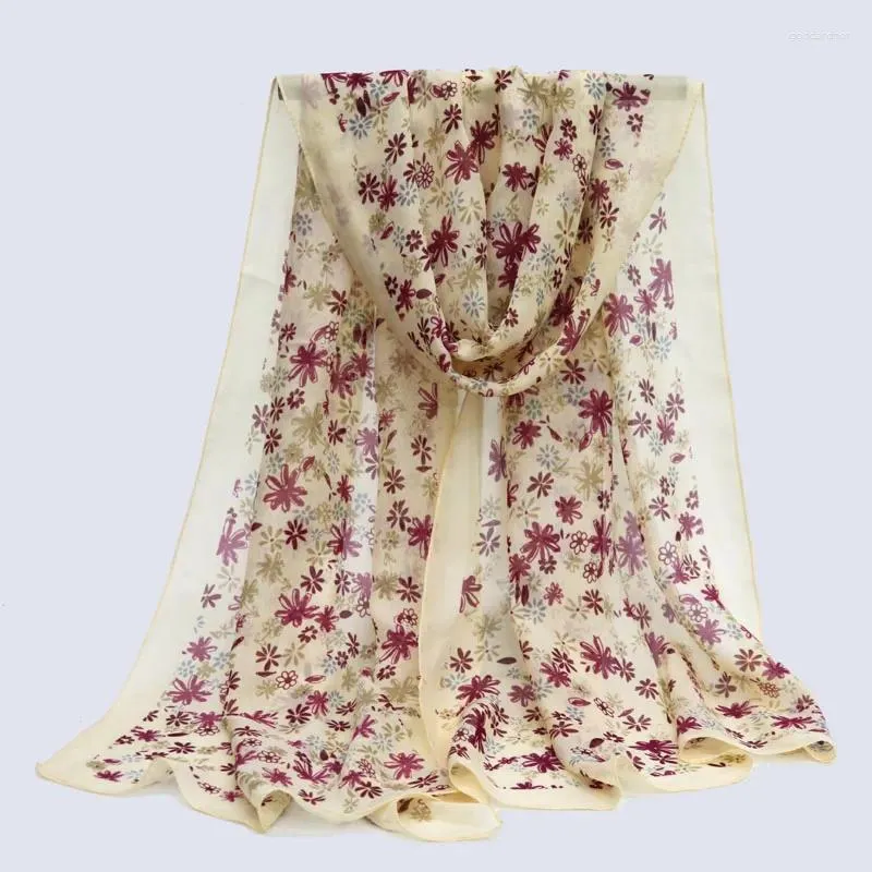 Écharpes écharpe en mousseline de soie pour châle grands châles d'hiver enveloppes pour femmes Wrap Hijab Lot Cape femme Sciarpa et étoles écharpes Muje Bufanda