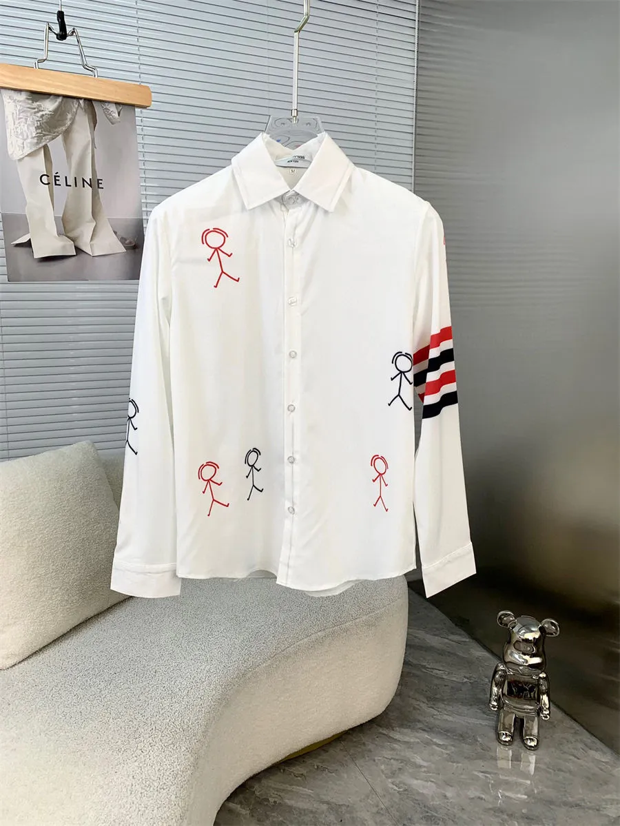 Diseñadores Camisas casuales para hombre Diseñador de calidad Camisetas de negocios Camisa de manga larga clásica Carta de color sólido Blusa de primavera y otoño talla grande M-3XL G7