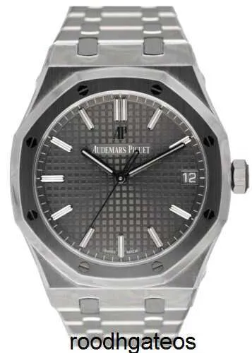 Audemar Pigue Watches Royal Oak Watch Automatic Audemar Pigue Royal Oak 15500st Grey Dial Mens Watch Box Papers Hbil