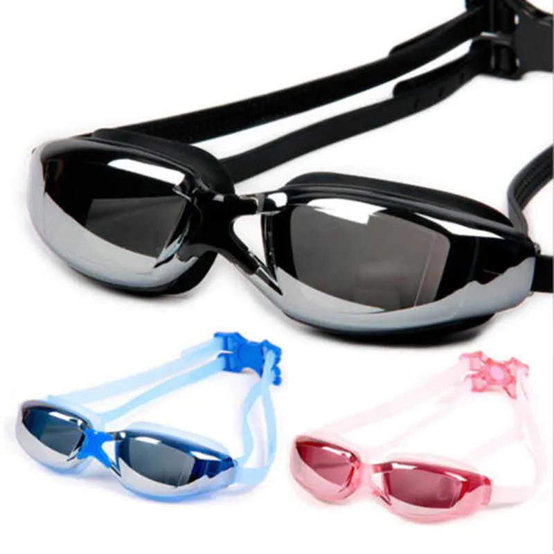 Lunettes Adulte Lunettes De Natation Anti-buée Protection UV Hommes Femmes Lunettes De Natation Réglable Silicone Lunettes De Natation Lunettes P230408