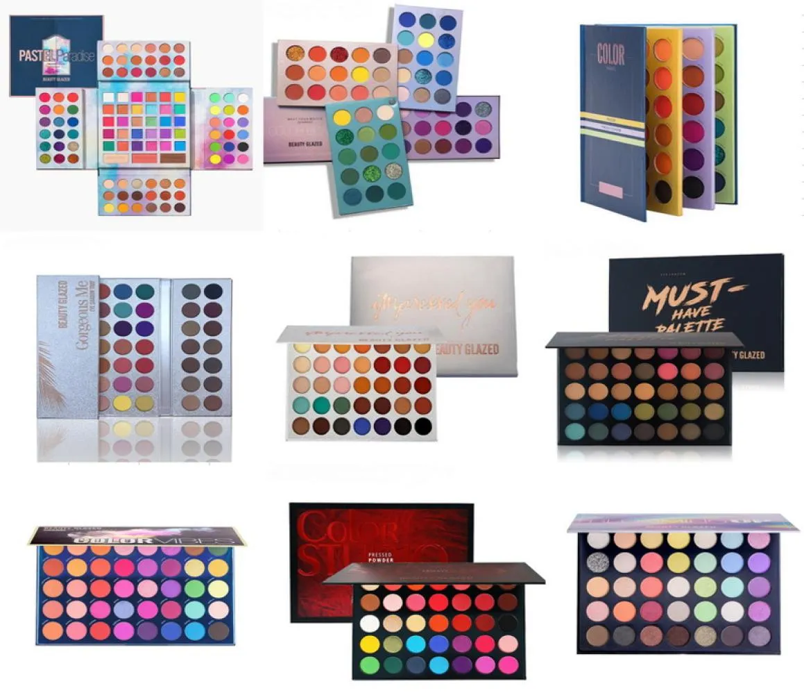 Beauty Glazed Lidschatten-Palette, Highlighter, leuchtender Glitzer, Schimmer, matt, metallisch, natürlich, leicht zu tragen, wasserfest, aufhellend, Makeu6248704