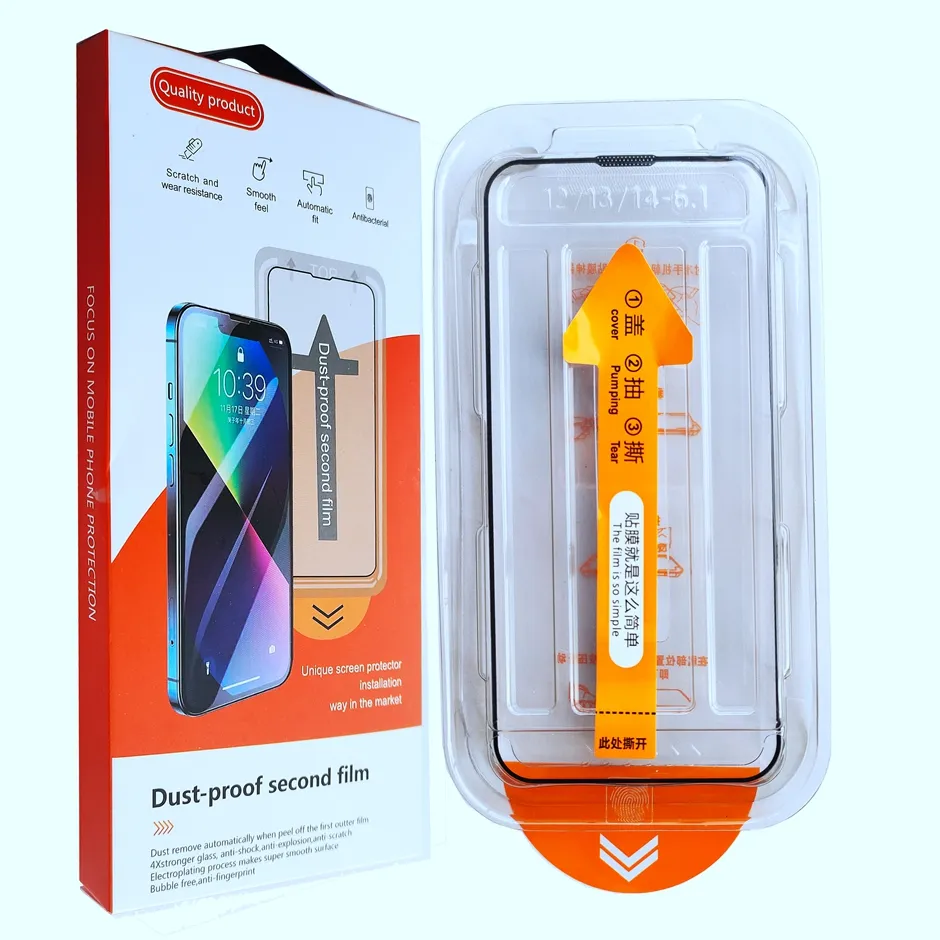Ultrapower100 Pellicola In Vetro Temperato Per IPhone 6/6S, Anti-scheggia, 3 Pezzi + Kit Di Montaggio, Trasparente - 5