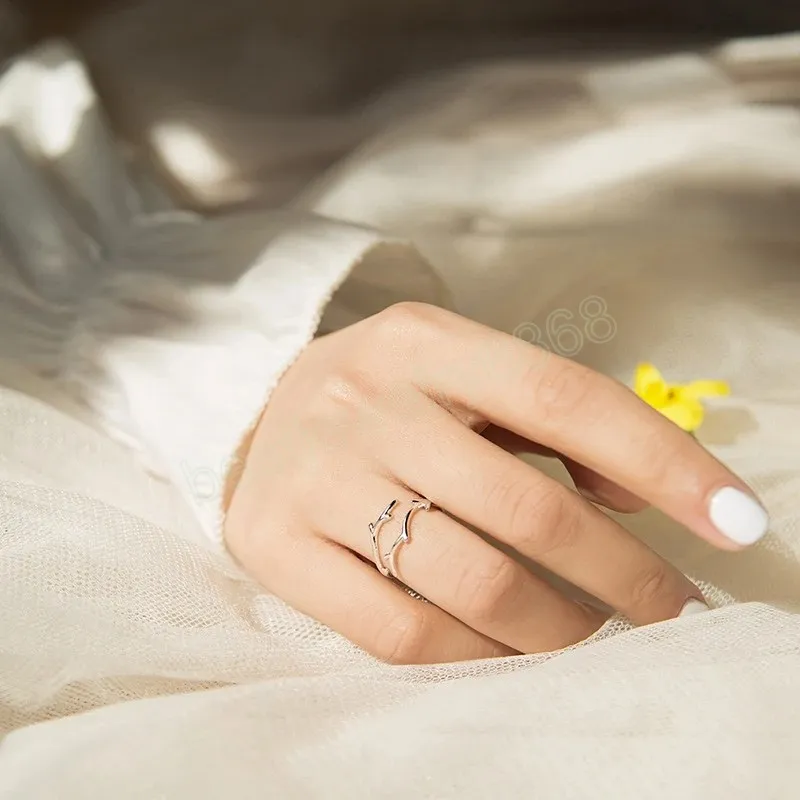 Nowe pierścionki z biżuterią modową urocze zwierzęce pierścionek z poroża na otwarte łosie dla kobiet dziewczęta świąteczne akesorios
