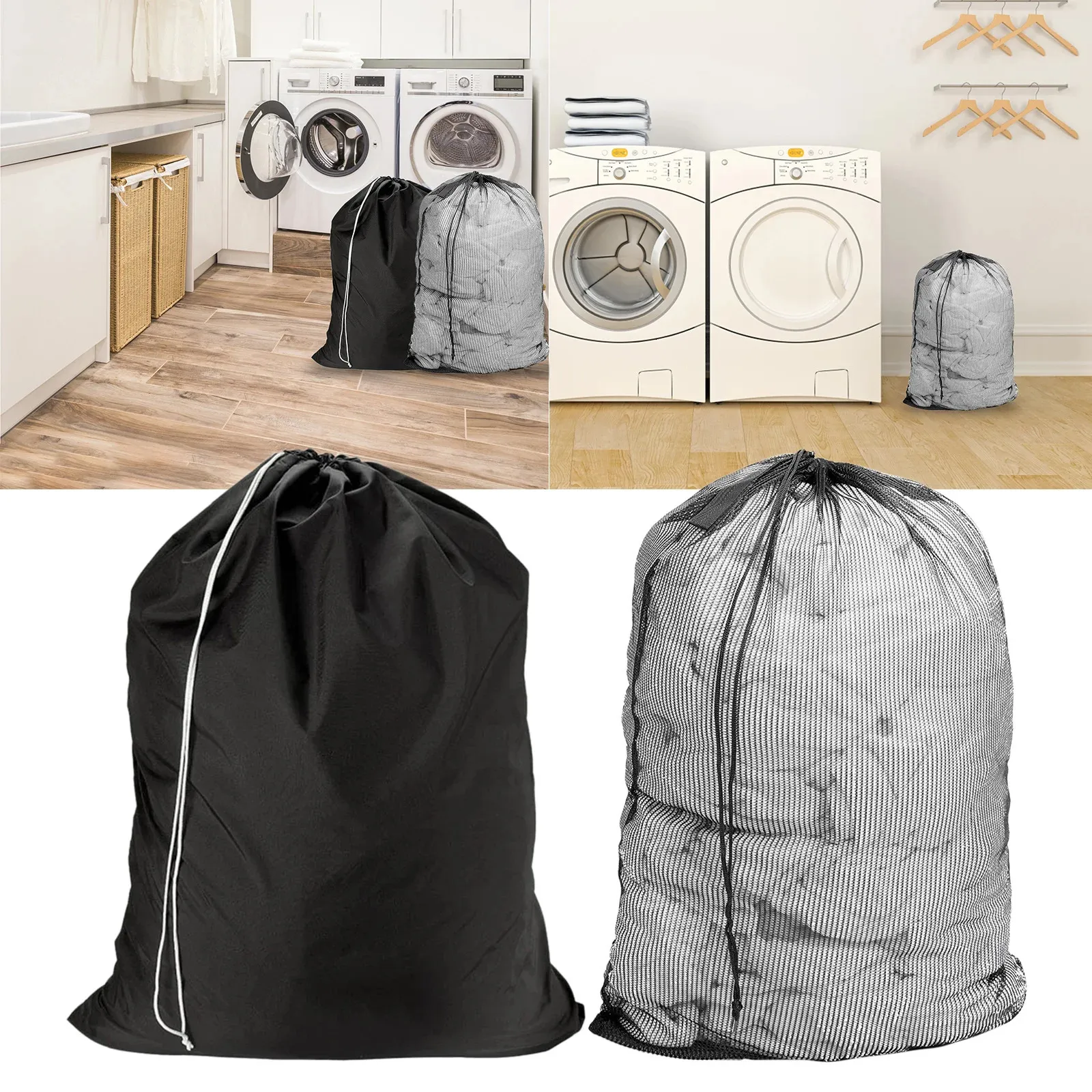Heavy Duty Mesh Laundry Bag 24x30 - Drawstring Closure For Bras & Delicates
