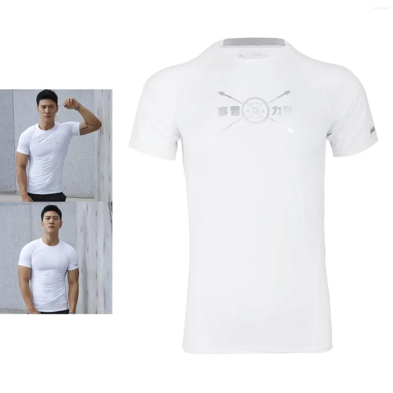 T-shirts pour hommes T-shirt de course à séchage rapide Fitness Tight T-shirts à manches courtes Hommes Compression Sport Shirt Gym Tops