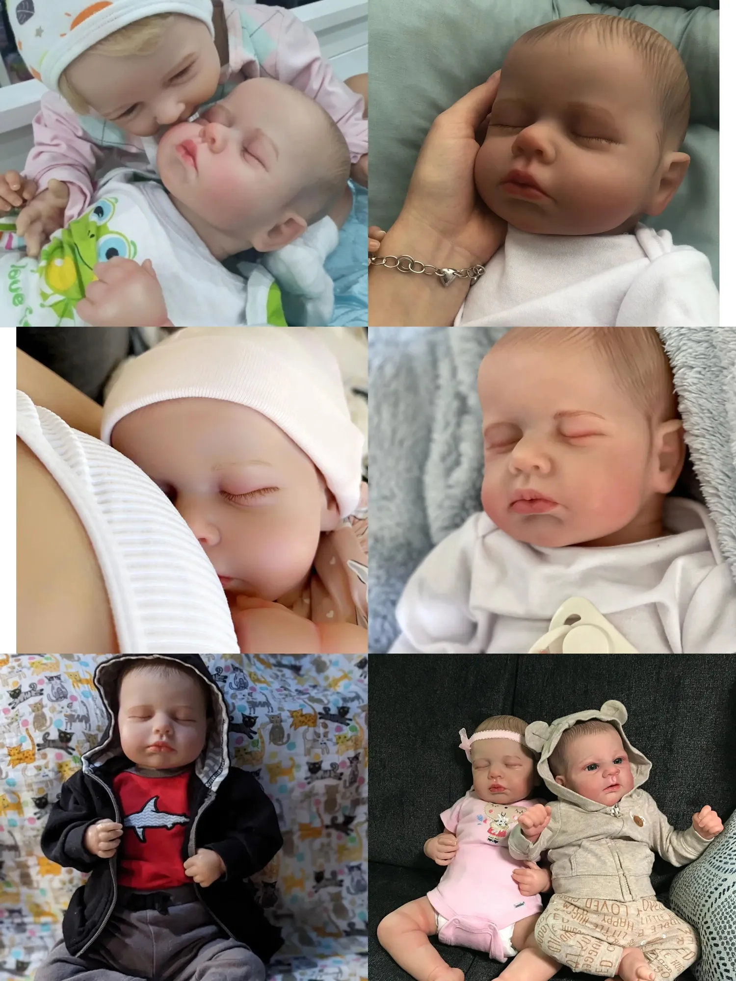 Dolls NPK 50CM LouLou born Baby Lifelike Real Soft Touch High Quality Collectible Art Reborn Doll with Hand Drawing Hair 231109