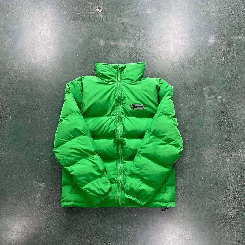 Trapstar Green Mała Label Cotton Płaszcz Młodzież zagęszczona czapka odłączona kurtka Wszechstronna wiatrówka dresowa 2023 Winter High Street Jacke Bluza z kapturem Jacke