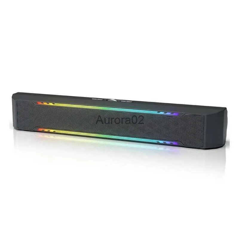 Altoparlanti per computer Altoparlante portatile BT5.0 + illuminazione ritmica per musica per computer Altoparlante da gioco 87HC YQ231103