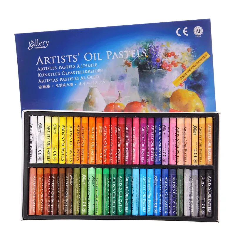 Crayon 50 bitar pastellpennor Crayons Ritning Set tjockare påfyllning Colori Giz Pastell Color Pen Chalk Pastelli Kids School Stationery 231108