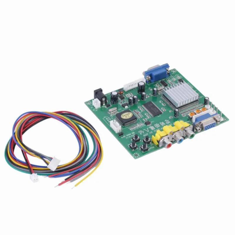 Freeshipping 1 conjunto novo RGB CGA EGA YUV para VGA HD Video Converter Board Moudle HD9800 GBS8200 frete grátis Mmlss