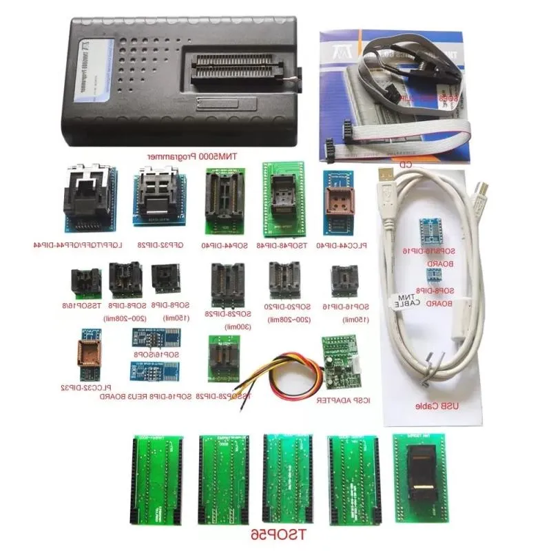 Integrierte Schaltkreise usbtinyisp avr Programmierer TSOP56 Adapter für alle 8-16 Pins Serial SPI Flash-Speicher Memory Recorder Unterstützung Laptop I Dbkf