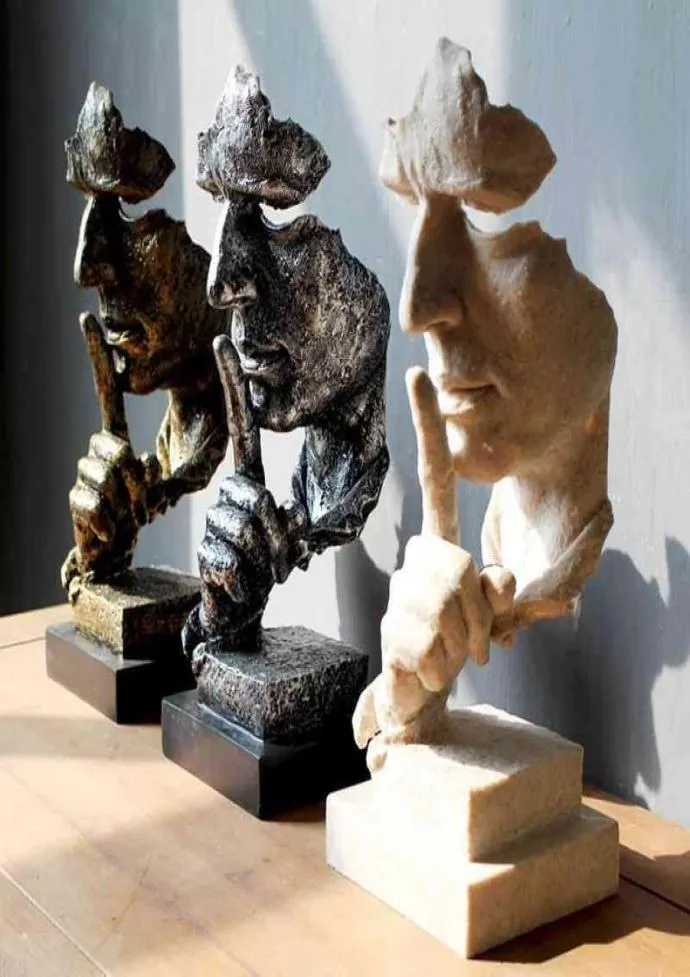 Nordic Simple Abstract Sculpture تمثال تمثال بالمفكر تمثال منزلي.