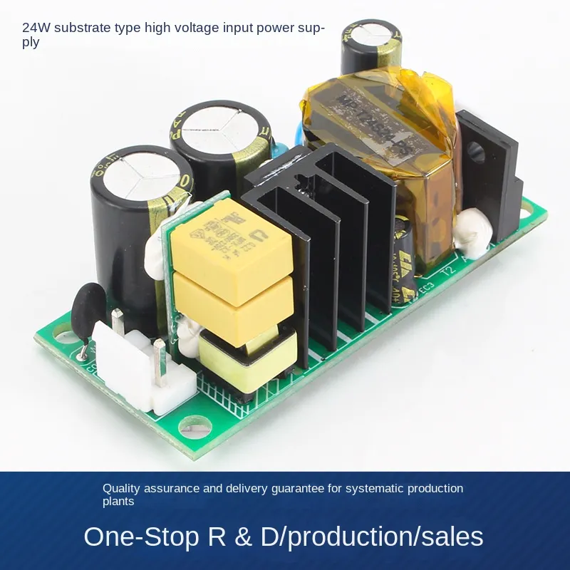 Hochspannungs-380-V-Eingang zum 12-V-24-V-Schaltnetzteil, Bare-Board, kleinvolumiges, geregeltes ACDC-Netzteil, 24-W-2-A-Modul