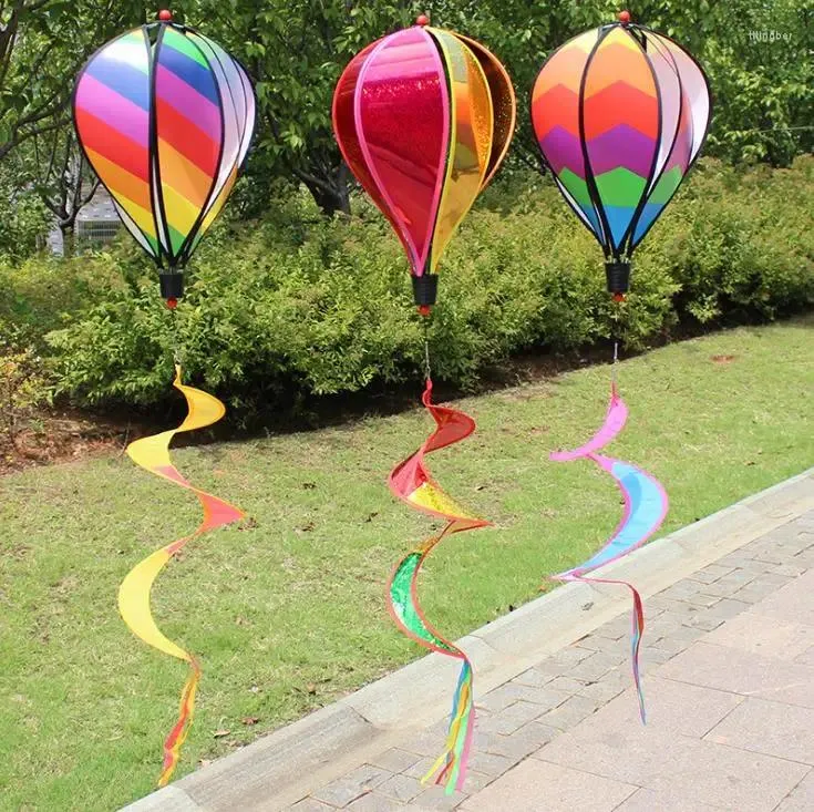 Dekoracje ogrodowe Balon Air Windsock Dekoracyjne na zewnątrz impreza na podwórku DIY Color Wind Spinners Sn3274