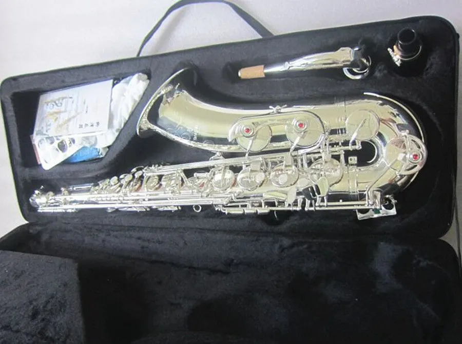 Профессиональный тенор-саксофон T-W020, новый посеребренный саксофон, музыкальные инструменты, высокое качество, Bb Flat Sax с футляром