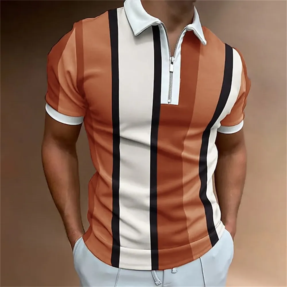 【BAON】[unisex] Sanmari Stripe Collar Short Sleeve Tee ACCPUR Women Oversized Striped Short Sleeve T-Shirts Color