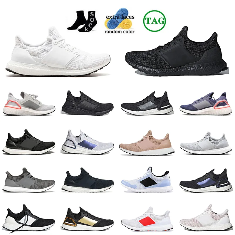 Wysokiej jakości Ultraboost 3.0 4.0 Buty do biegania mężczyźni kobiety Ultra Boost 3.0 III Primeknit biegnie biały czarny czerwony popiół Peach Grey Sports Sneaker 36-47