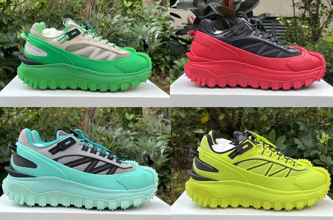 Autêntico Qualit Fluorescente Verde Moda Trailgrip GTX Homens Mulheres Casuais Sapatos Esportivos Ao Ar Livre Tênis de Basquete Preto Branco Cinza Vermelho Azul Com Caixa Original