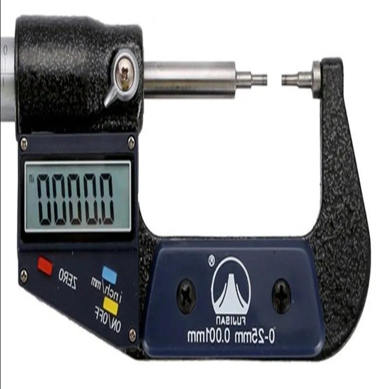 Бесплатная доставка цифровой внешний микрометр 0-25 мм/0001 измерительный наконечник зонд 2 мм штангенциркули с маленькой головкой измерительные инструменты Digxl