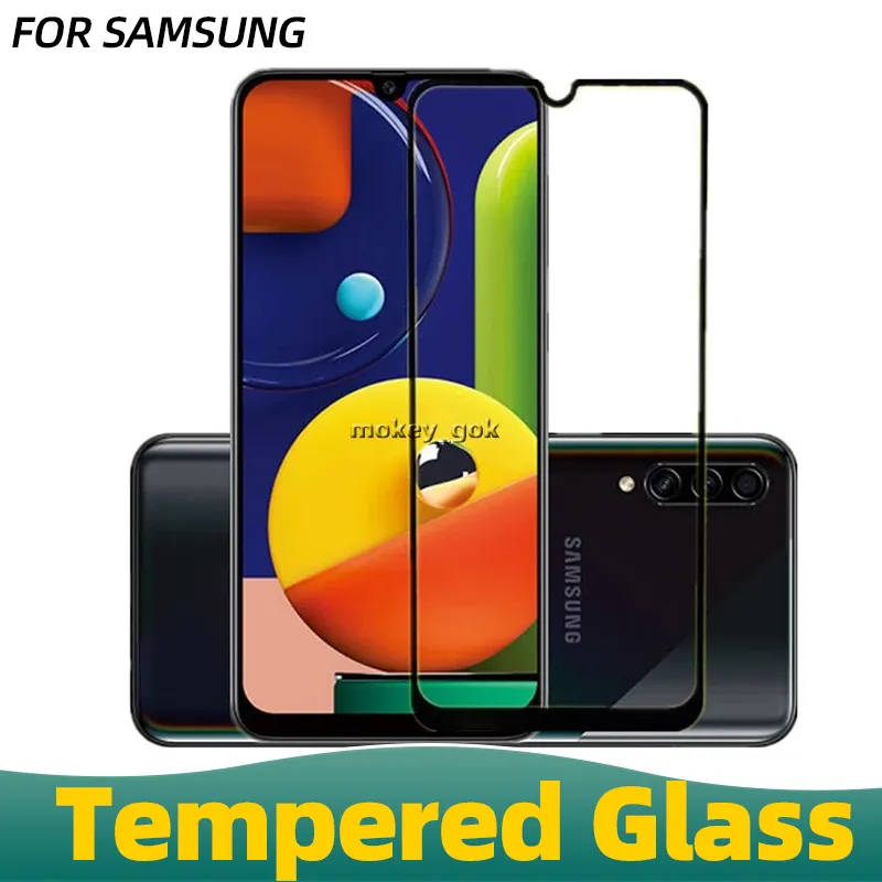 Protecteur d'écran en verre trempé, Film de protection pour Samsung Galaxy A21 A31 A71 A14 A34 A54 A12 A32 A42 A52 A72 A02S