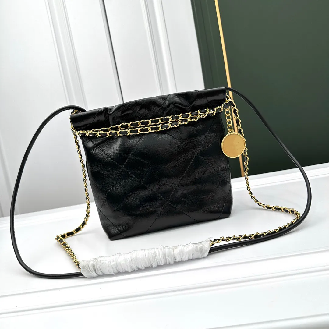 22p سيدة صغيرة كروسة أكياس Crossbody لامعة من العجل الذهبي المعدن في 4 ألوان جلدية أصلية مصمم كيس الكتف الأزياء