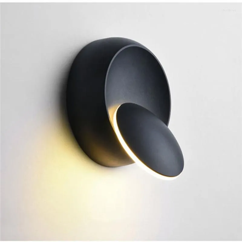 Wall Lamp 6W Led Lights Decoration Bed Side For Bedroom Loft Sconce Light Adjustable 360 Rotatable Modern Home Interior