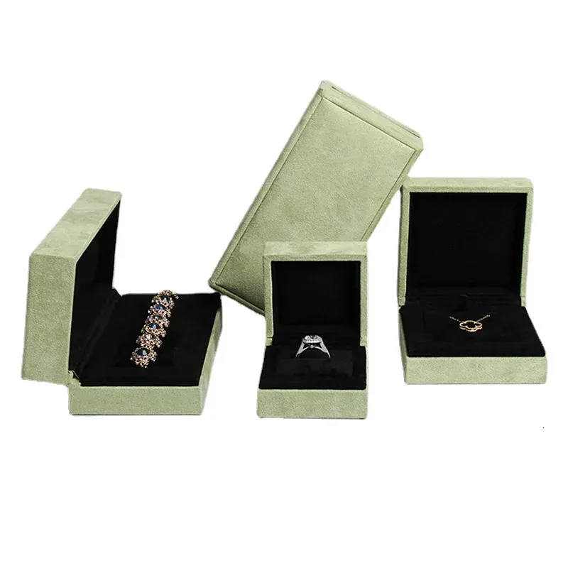 Smyckeslådor som säljer smycken Förpackning Box Wedding Present Ring Box Pendant Necklace Box Förslag Present Box Romantic Wedding Storage 231108