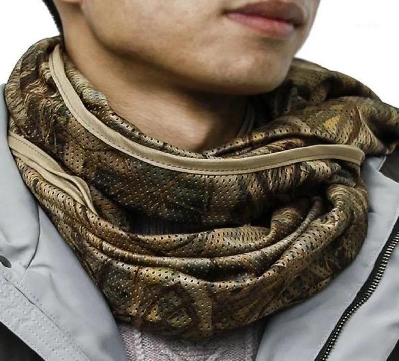 Camouflage Scarf Windproof AntiDust Mesh Scarves Hunting For Outdoor Fishing Cycling Caps Masks9516807