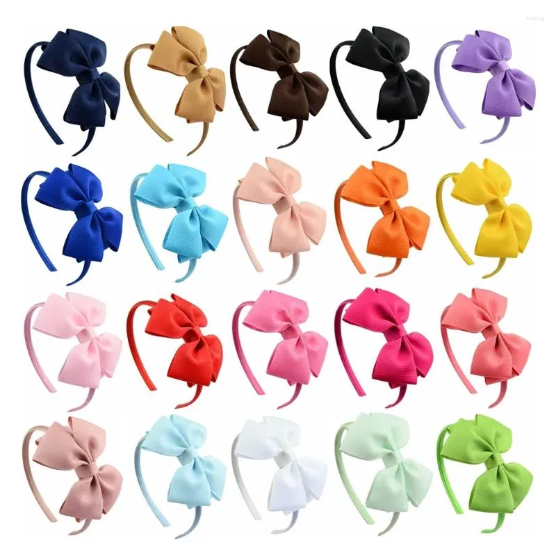 Hair Accessories 1Pieces Solid Bands Princess Baby Fashion Multicolor High Quality Lady Bowknot Ribbon Hairbands Decor