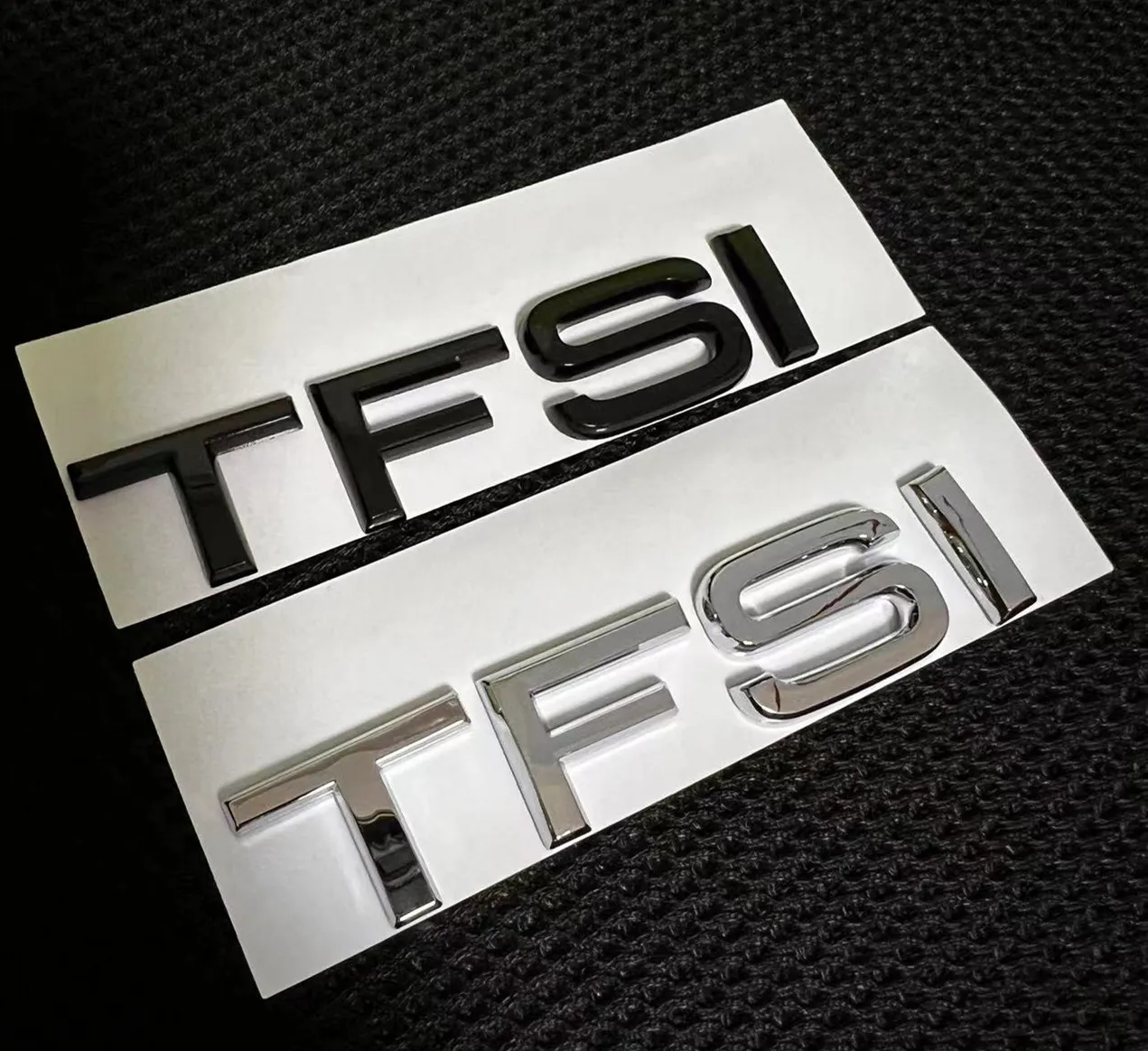 TFSI شارة لأودي A1 A3 A4 A5 A6 A6L A7 A8 S3 S6 Q3 Q5 Q7 TT S RS ثلاثية الأبعاد كروم لامع أسود خلفي شعار شعار ملصق نوعية جيدة