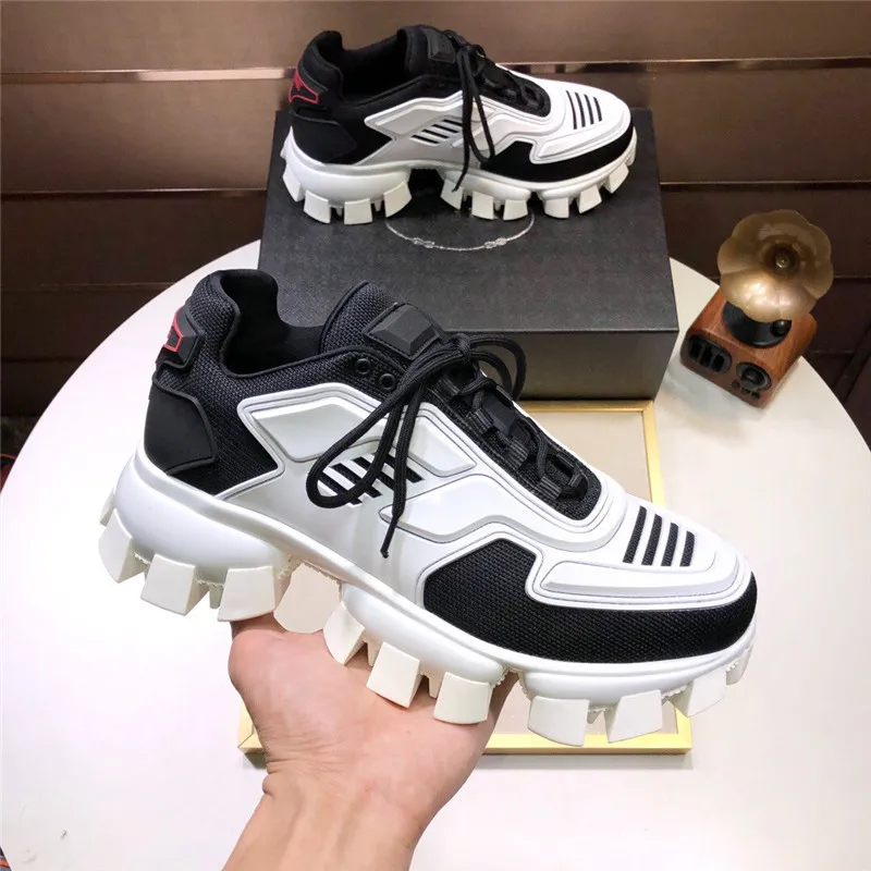 Box Men Sporeyers Platform Ayakkabı Runner Trainer Outdoor Shoe Düğün Kumaş Düşük Üst Yüksek Hafif Kauçuk Cloudbust Thunder Erkek Kadın Açık Ayakkabısı Yeni Renkler