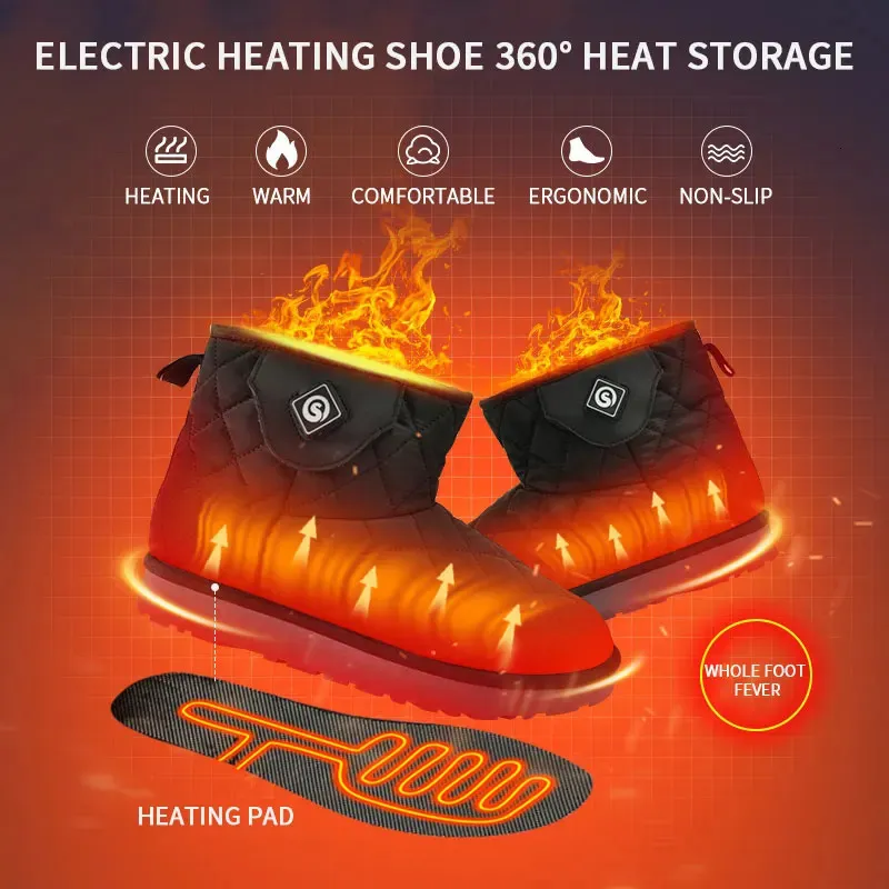 Ayakkabı Parçaları Aksesuarlar Kar Geyiği Elektrikli Isıtmalı Ayakkabı Şarj Edilebilir Kayak Önyükleme Kadınlar İçin Erkekler Isıtma Pil Kış Sıcak Ayak Peluş Yıkanabilir Ayakkabı 231108