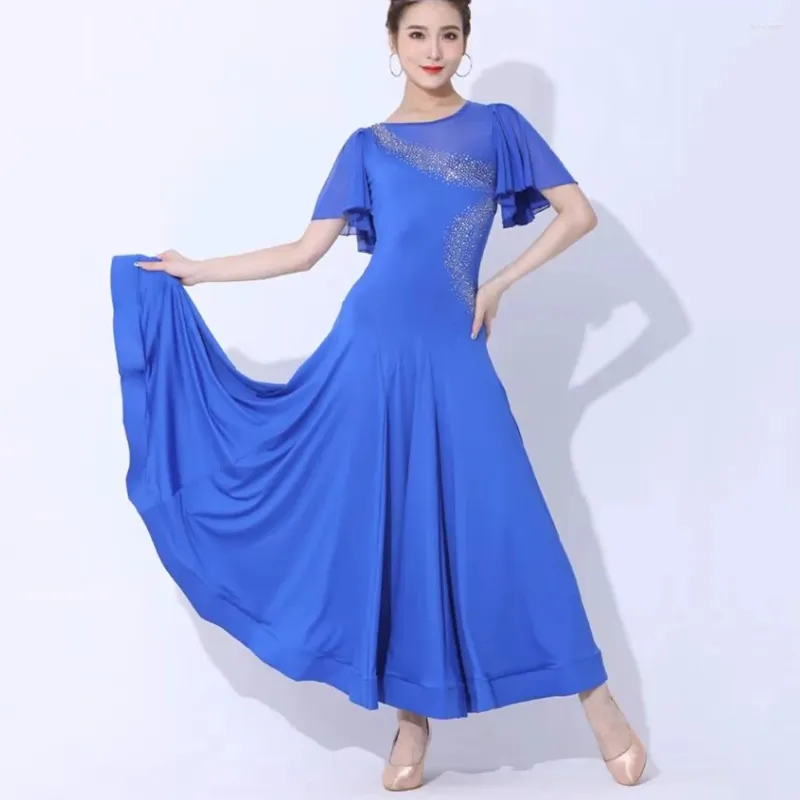 Stage Wear 2023 Modern Dance Costumes Women Competition Ballroom Dress Standard Big Swing Tango Party Waltz Performance Clothes