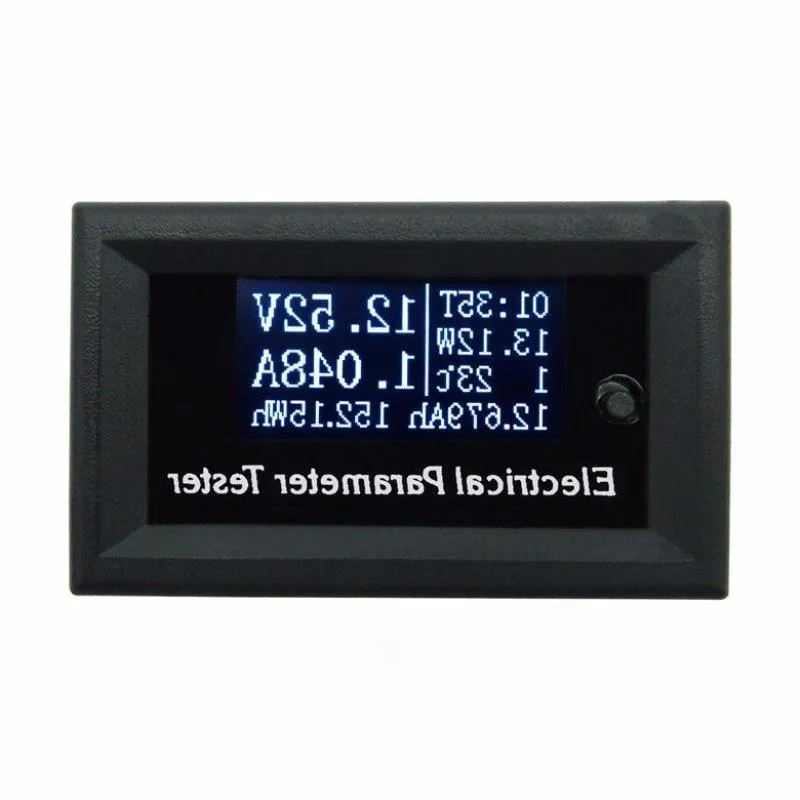 Freeshipping OLED Indicatore LED Multifunzione Capacità della batteria Tester Voltmetro Tensione Corrente Tempo Misuratore di potenza Tfhki