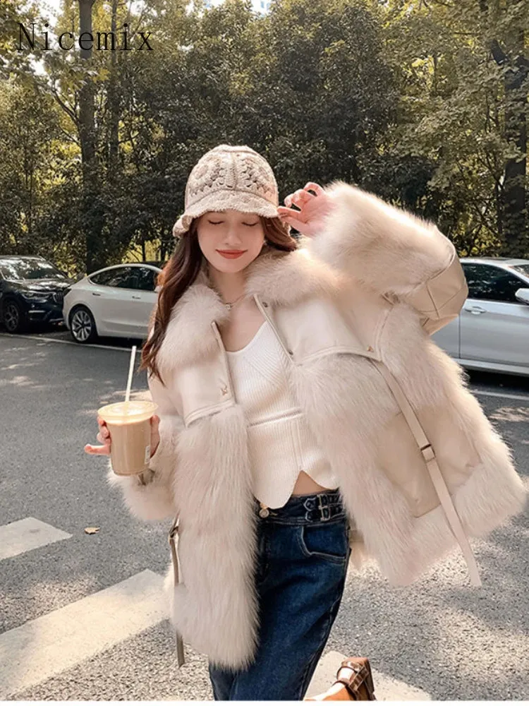 Faux fur deals coat celebrity