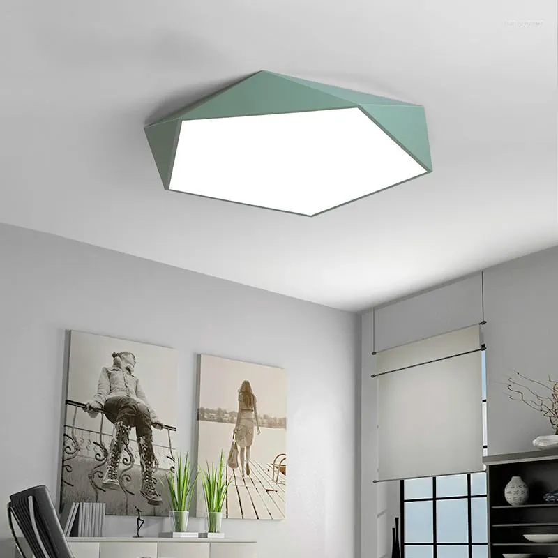 Taklampor LED Modern lampa vardagsrum ljusbelysning fixtur hem sovrum kök ytmontering flush panel fjärrkontroll