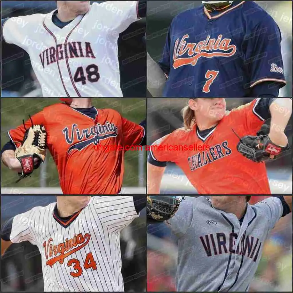 Baseball Jerseys Custom Virginia Cavaliers bseball stitched Jersey mens women youth Kyle Petri Griff Agee Evan Sleight Billy Price