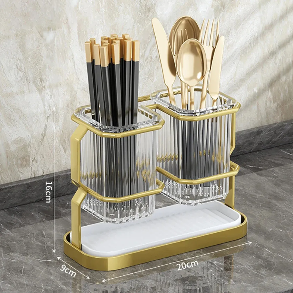 Stainless Steel Tools Drying Rack Basket Holder, Cutlery Holder Stand Drainer,Kitchen Utensil Drainer Rack for Spoon Fork,Chopsticks Holder Storage Organizer Bucket,Kitchenware Tableware Tool Square