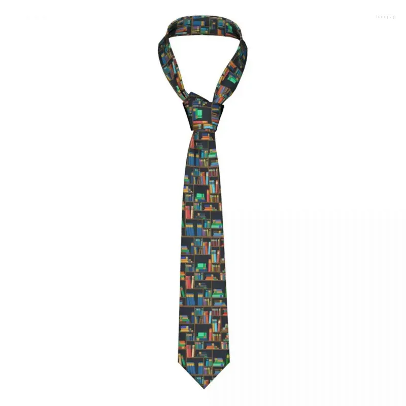 Bow Ties Library Book Necktie Men Women عرض البوليستر البوليستر 8 سم