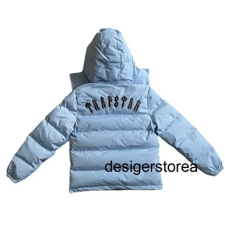 Męska kurtka Trapstar Winter Puffer Down Kurtki wiatroodporne damskie damskie płaszcz płaszcza swobodny projekt mody gęsty ciepło