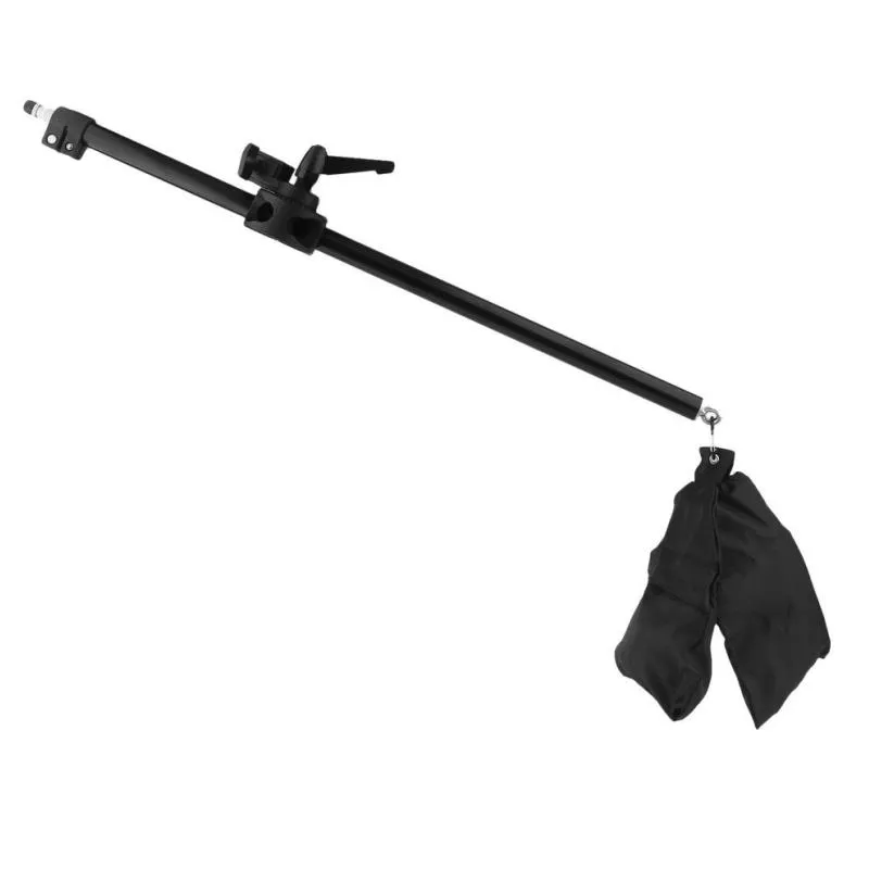 Freeshipping 78cm-141cm Camera Cross Arm Bracket Telescopic Boom Arm Stand Top Camera Dome Lamp Light Support Photo Studio Accessories Plirn