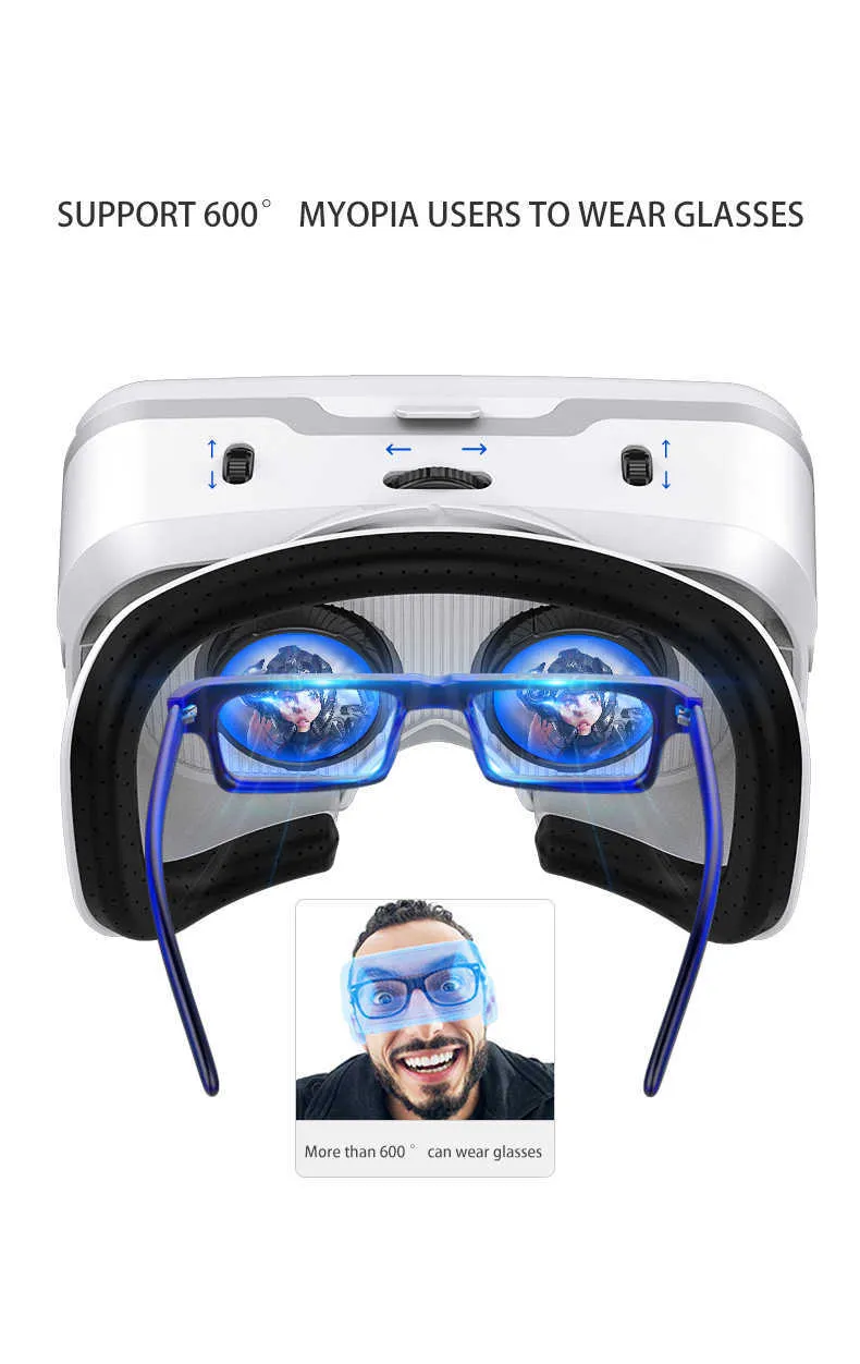 Gafas VR VR Realidad Virtual Gafas 3D Caja HD Lente Recubierta De Luz Azul Gafas  VR Auriculares Casco Para Teléfonos Inteligentes PC Dispositivos Móviles  X0801 De 27,64 €